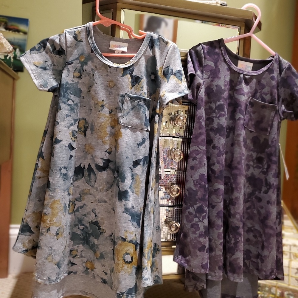 2 size 4 lularoe childrens dresses.
